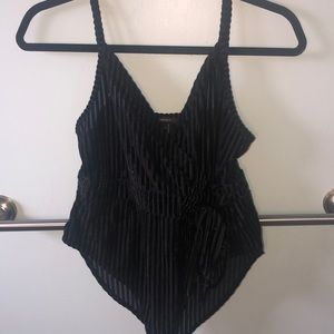 Black bodysuit with a side tie!